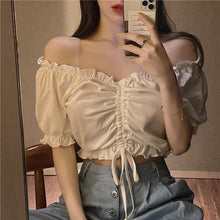 Sexy Ruffled Cropped Slim Shirts