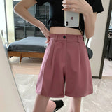 Loose Style Elegant Office Shorts