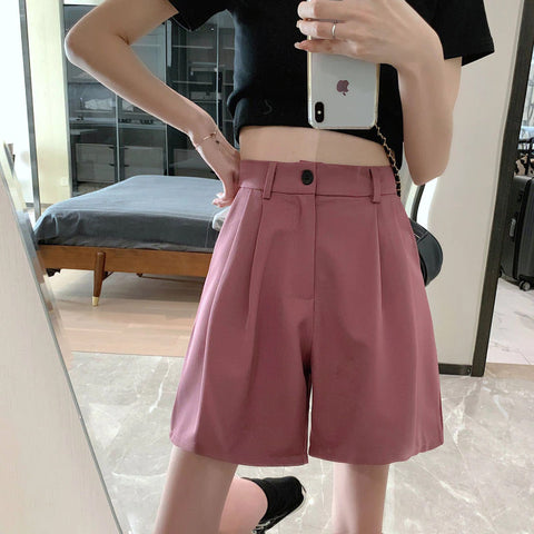 Loose Style Elegant Office Shorts