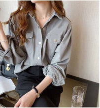 Long Sleeve Elegant Solid Blouse Shirts