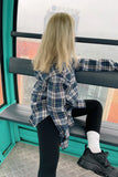 Loose Oversize Plaid Blouse Shirt