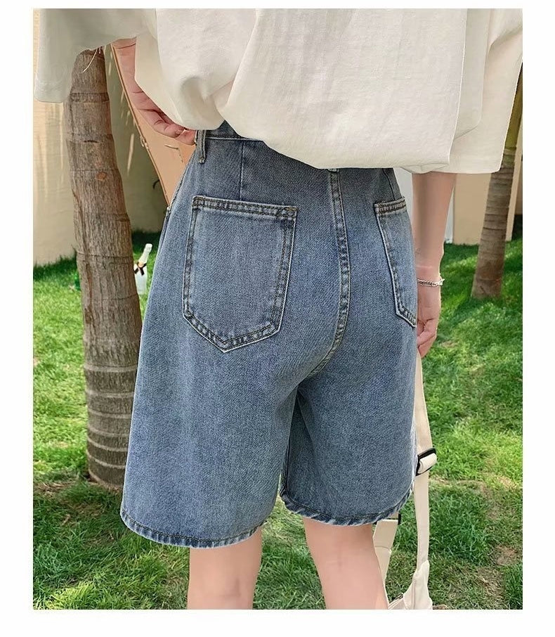Loose High Waist Denim Shorts Jeans – Tomscloth