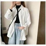 Loose Turn Down Collar Casual Blouse Shirts