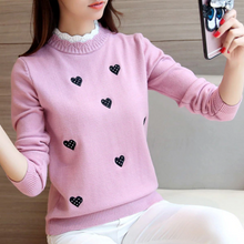 Heart Pattern Casual Sweater