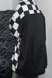 Long Sleeve Hip Hop Half Plaid Shirt