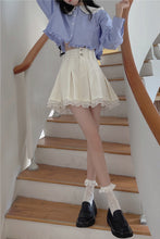 High Waist Retro Lace Mini Skirts