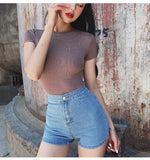 Sexy Skinny Stretch Shorts Denim Jeans