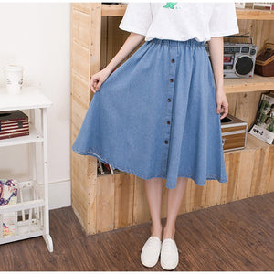 Denim Jeans A-Line Skirt