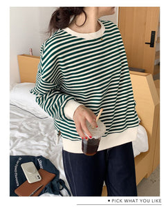 Loose Striped Thin Sweater