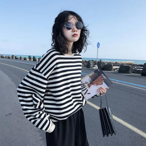 Striped Style Loose Sweater