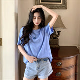 8 Colors Butterfly Embroidered Shirt