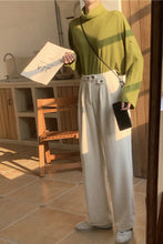 Loose Solid Wide Leg Corduroy Pants