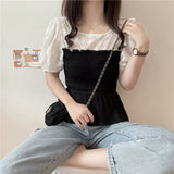 Puff Sleeve Two Style Blouse Shirt