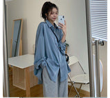 Loose Oversize Lantern Sleeve Blouse Shirt