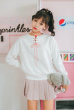 Love Embroidery Tie Sweatshirt