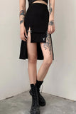 High Waist Skinny Sexy Hollow Out Knee Length Skirt