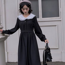 Dark Peter Pan Collar Long Sleeve Lolita Dress