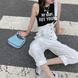 One Shoulder Irregular Casual Jumpsuits