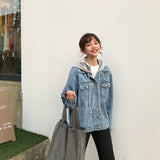 Denim Jacket Hooded Style