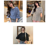 The Same Every Day Letters Pocket Printed Loose Shirt