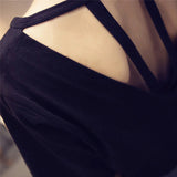 Sexy Backless Hollow Out Casual Shirt