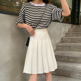 High Waist Casual Knee Length Skirts