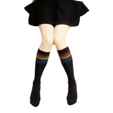 Rainbow Stripes Long Socks