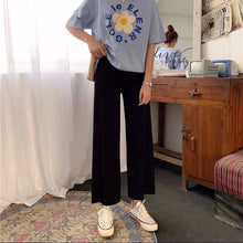 Casual Loose Wide Leg Ankle Length Pants