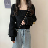 Loose Elegant Design Knitted Sweater
