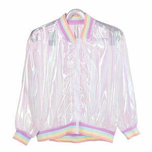 Transparent Jacket Laser Rainbow Symphony Hologram 