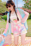Pastel Colors Sun Proof Chiffon Blouse Shirt