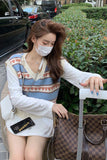 Loves Graphic Printed Vest Sweater