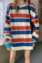 Long Sleeve Loose Striped Sweater