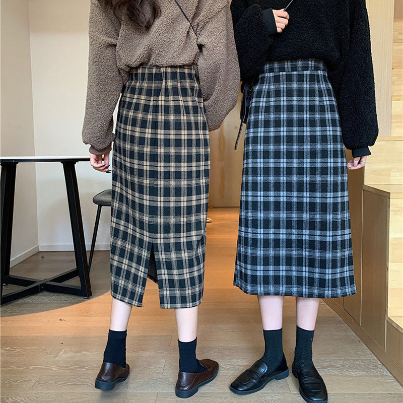 Long plaid skirt on sale 9mm