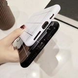 Glossy Plaid Style Case For iPhone