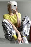 High Waist BOHO Printing Pattern Loose Sweatpants