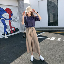 Casual Loose Wide Leg Belted Pants