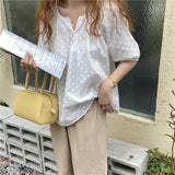 Loose Elegance Sweet Retro Blouse Shirt