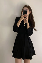 Long Sleeve Elegant V-Neck Knitted Dress