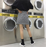 High Waist Mini Plaid Checkered Skirt