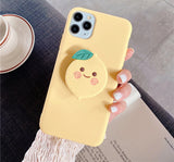 Cute Fruits Cartoon Plus Holder Case For iPhone