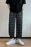 Loose Hip Hop Plaid Men Pants