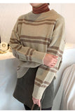 Long Sleeve O-Neck Knitted Striped Sweater