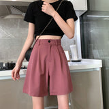 Loose Style Elegant Office Shorts