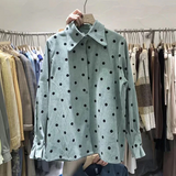 Corduroy Polka Dot Long Sleeve Shirt