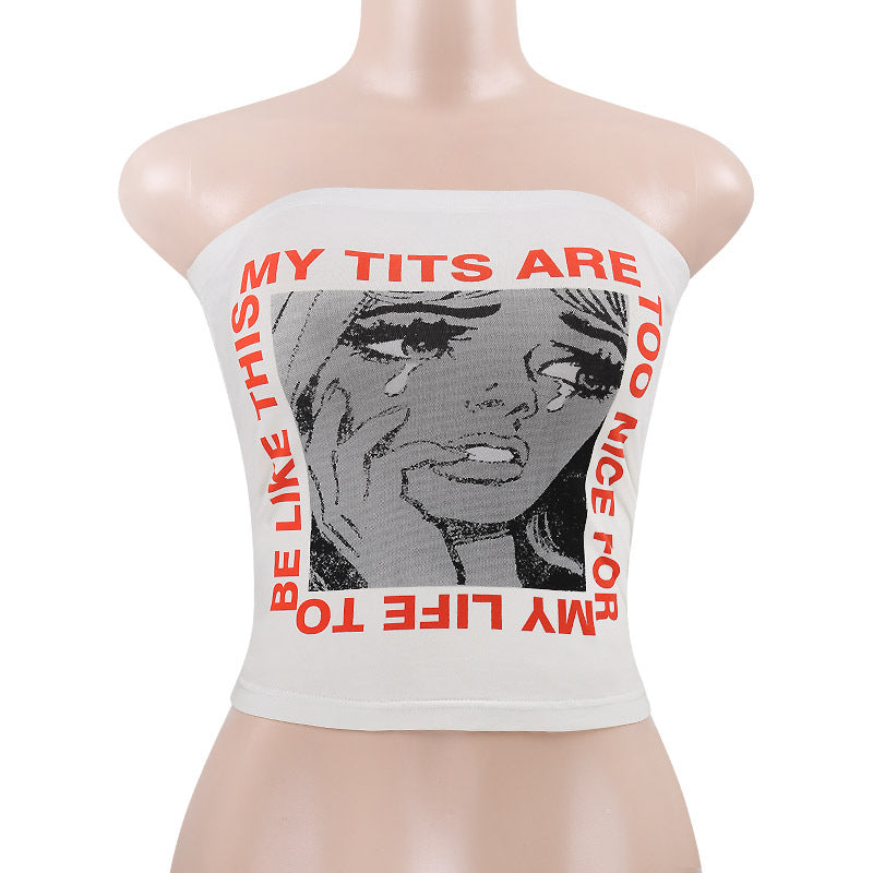 My Tits Are Too Nice For My Life To Be Like This (Crying Girl Design) | Art  Board Print