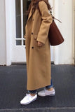 Long Wool Double Breasted Oversize Coat Jacket