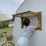Colorful Striped Stand Collar Crop Shirt
