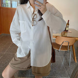 Loose Solid Candy Colors Blouse Shirt