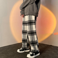 Loose Hip Hop Woolen Plaid Pants